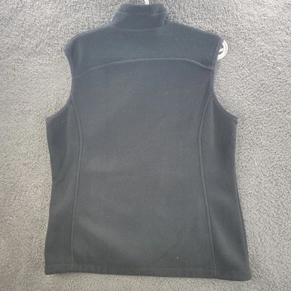 REI Polartec Vest Black Womens Large Fleece Full Zip Sweater Zip Pockets Casual - Picture 14 of 16